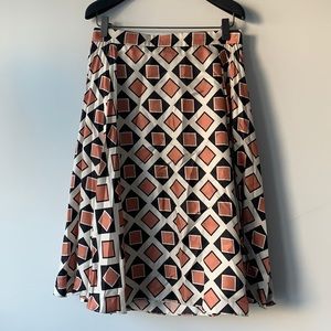 J Crew silk pleated skirt